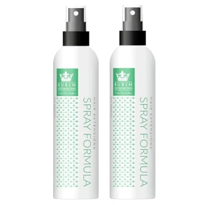 Abbildung von Rubin Extensions 2 Phasen Pflege Spray für Haar 2er Pack Formuliert mit Keratin Extensions, Haarverlängerungen, Perücken und Haarteile 200 ml Made in Germany
