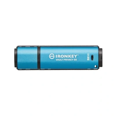 Abbildung von Kingston IronKey Vault Privacy 50 FIPS 197 zertifizierter und mit XTS AES 256 Bit verschlüsselter USB Stick für mehr Datenschutz IKVP50/32GB