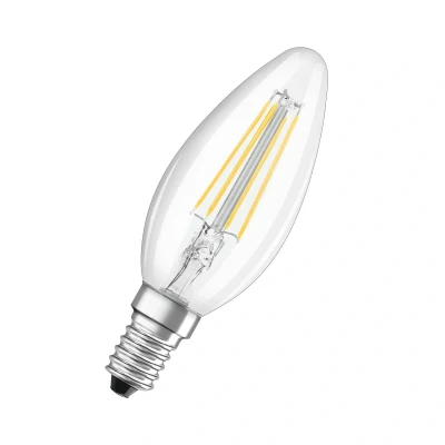 Abbildung von OSRAM LED SuperStar Classic B60 Dimmbare Lampe für E14 Sockel, Kerzenform, FIL, 806 Lumen, warmweiß (2700K), Ersatz herkömmliche 60W Glühbirnen, 1er Pack