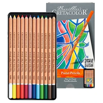Abbildung von Cretacolor Pastellkreide Set Fine Art Pastel, sortiert, 12er Metalletui