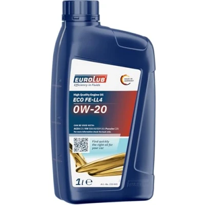 Abbildung von EUROLUB ECO FE LL4 SAE 0W 20 Motoröl, 1 Liter