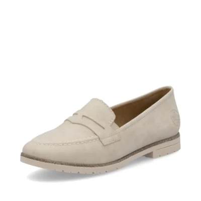 Abbildung von Rieker Damen Low Top Sneaker 45300, Frauen Halbschuhe,Turnschuhe,Laufschuhe,straßenschuhe,Strassenschuhe,Sportschuhe,beige (62),42 EU / 8 UK