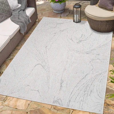 Abbildung von Carpet City Outdoorteppich »DUO RUG 5733« rechteckig 5 mm Höhe Wendeteppich Wetterfest In &amp; Outdoor, Balkon, Terrasse, Wohnzimmer
