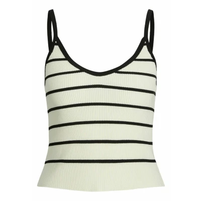 Abbildung von JACK &amp; JONES Damen JXESTHER Tight Short Stripe TOP Knit Pullover, Cremefarben,S