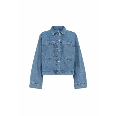Abbildung von Soyaconcept Dolores 2 Jeansjacke, Damen, Größe: XXL, Medium blue denim