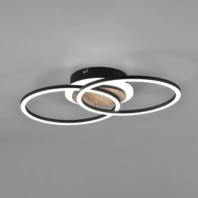 Abbildung von TRIO Leuchten LED Deckenleuchte »GIRO, Deckenlampe 25W CCT 2700 6500K dimmbar Fernbedienung Memory«, 1 flammig, Leuchtmittel Board fest integriert, Nachtlicht, dimmen: Wandschalter + Fernbedienung, auch als Wandleuchte