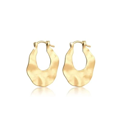 Abbildung von Elli Wellen Creole Ohrringe goldcoloured, Damen, Größe: One Size, Gold coloured