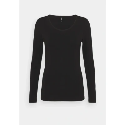 Abbildung von ONLY Basic Langarmshirt, Damen, Größe: XS, Black