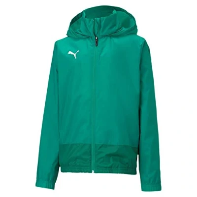 Abbildung von Puma Teamgoal Training Regenjacke / wasserabweisende Jacke für Kinder, Größe: 128, Gruen