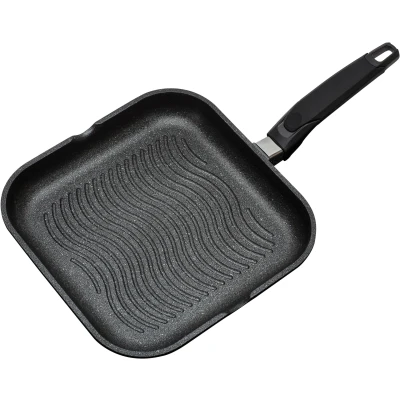 Abbildung von GSW 457293 TITANIUM GRANIT Grillpfanne FerroTherm 28cm, Schwarz