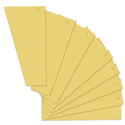 Abbildung von Herlitz 10838381 Trennstreifen Trapez 120x230 mm, Inh.100, gelb