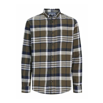Abbildung von Jack &amp; Jones Autumn Check Hemd, Herren, Größe: XL, Canteen