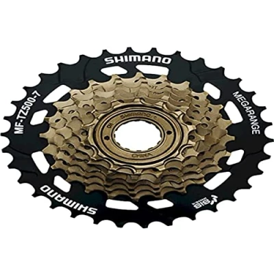 Abbildung von SHIMANO Unisex Erwachsene E MFTZ5107434 Schraubkranz, Braun/Schwarz, 14 16 18 20 22 24 34 Zähne