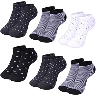 Abbildung von L&amp;K II 12 Paar Damen Sneaker Socken Füßlinge mehrfabrig mit verschiedene Muster 92229 N 39 42