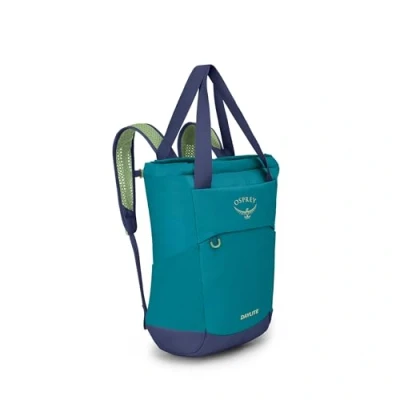 Abbildung von Osprey Daylite Tote Pack Vielseitiger, bequemer, wandelbarer, robuster Tragerucksack Alltag, Reisen, Wandern Blue Spikemoss/Alkaline O/S
