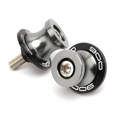 Abbildung von M8 Schwingenschutz Schwingenadapter Ständer Bobbins Spool Racingadapter Ständeraufnahme für Z900 2017 2020 Grau