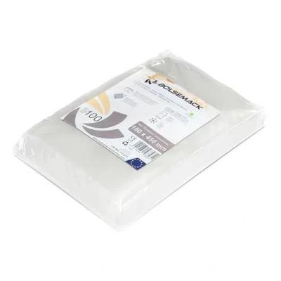 Abbildung von BOLSEMACK Vakuumierbeutel 16x45cm Vakuumbeutel 100 Stück für alle Vakuumierer &amp; lebensmittel Vakuumiergerät Vacuum bags sehr stark reißfest BPA frei