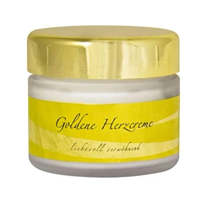Abbildung von chi enterprise Goldene Herzcreme 50 ml I Feine Gesichts und Körpercreme Verwöhnende Hautpflege für ein ebenmäßiges Hautbild einen strahlenden Teint 50ml