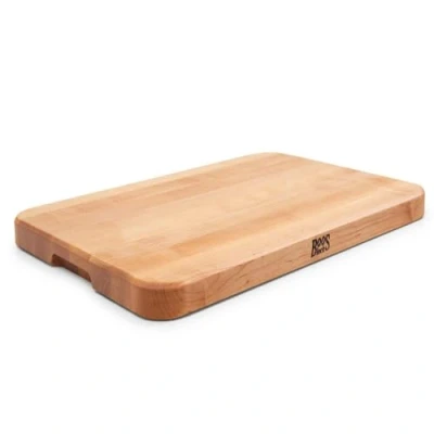 Abbildung von Boos Block Chop N Serve 43 x 30,5 2,5 CM Allzweckbretter Hackklotz Ahorn Schneidebrett Holz Servierbrett Antibakteriell Frühstücksbrettchen Vesperbrett