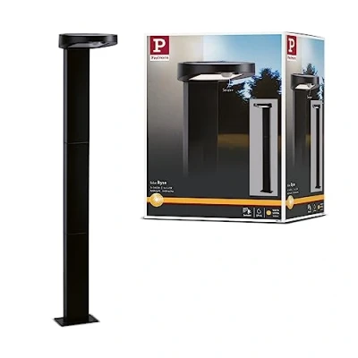 Abbildung von Paulmann 94249 Solar Pollerleuchte Ryse LED Außenleuchte incl. 1x1,2 Watt Anthrazit Kunststoff 3000 K Warmweiß
