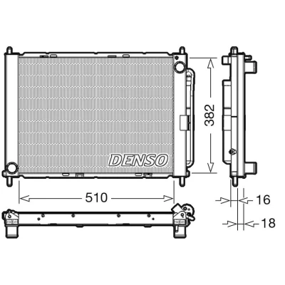 Abbildung von DENSO DRM23104 Kühlerpaket mit Trockner 3188