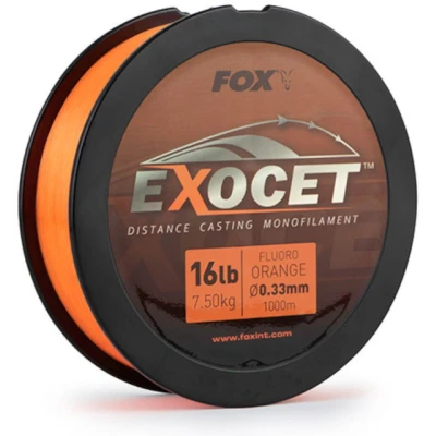 Abbildung von Fox Exocet Fluoro Orange Mono 1000m monofile Karpfenschnur, Durchmesser/Tragkraft:0.33mm / 16lb 7.5kg