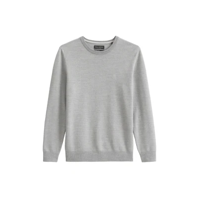 Abbildung von Marc O&#039;Polo Crewneck SLUB Structure Strickpullover, Herren, Größe: XL, Silver gray melange
