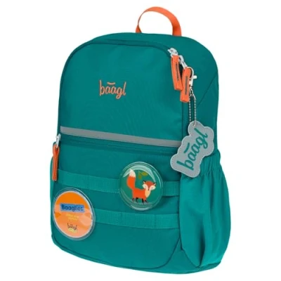 Abbildung von Baagl Buddy Fuchs Schulranzen für Kinder, Größe: One Size, Grün