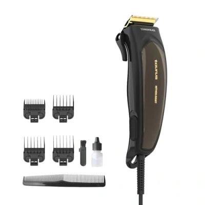 Abbildung von Taurus MITHOS AVANT Haarschneidemaschine AC 3000 U/min Titan Klingen 4 Aufsätze Professionelle Inklusive Kamm, Bürste und Schmiermittel Grau