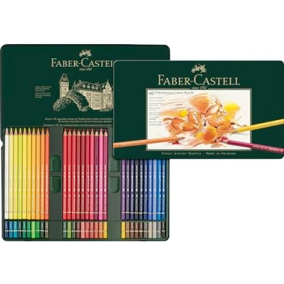 Abbildung von FABER CASTELL 110060 Farbstifte Polychromos, 60er Metalletui