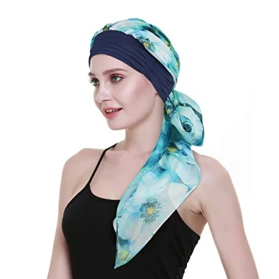 Abbildung von FocusCare Chemo Kopfbedeckung für Frauen Krebs Schals Haarausfall Turbane