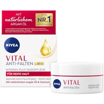 Abbildung von Nivea Vital Antifalten Intensiv PLUS Tagespflege FÜR Reife HAUT LSF15 Feuchtigkeitspflege, Größe: 50 ml,