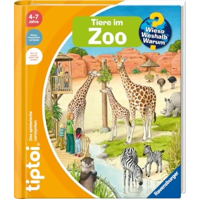 Abbildung von Ravensburger Buch »tiptoi® Wieso? Weshalb? Warum? Tiere im Zoo«, Made in Europe