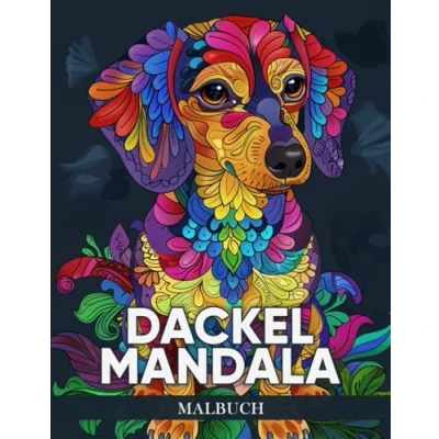 Abbildung von Dackel Mandala Malbuch: 50 Meditative Malvorlagen mit Dackelmotiven zur Entspannung und kreativen Hundeliebhaber Kunsttherapie ( Hund Malbuch )