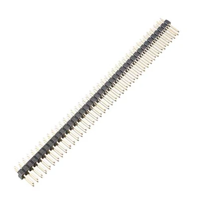 Abbildung von sourcing map 12 Stück 2,54 mm Zweireihig 2x40 80 Stift Stecker Gerade Leiste 100mm