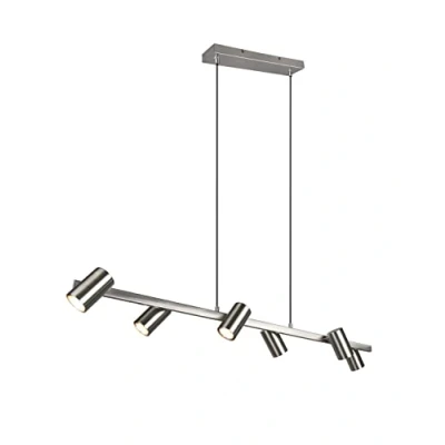 Abbildung von Trio Leuchten Pendelleuchte Marley 302400607, Metall Nickel matt, exkl. 6x GU10