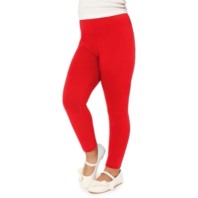 Abbildung von Merry Style Mädchen Lange Leggings aus Viskose MS10 130 (Rot, 158)