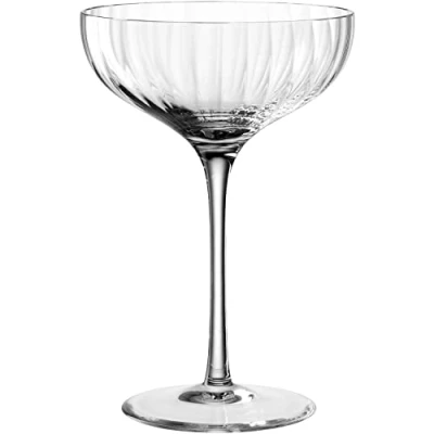Abbildung von Leonardo Poesia Champagnerschale 6er Set, spülmaschinengeeignete Sektgläser, Champagnergläser, Höhe 16 cm, 260 ml, klar, 069169
