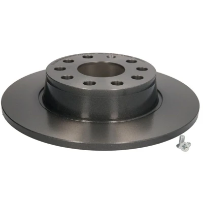 Abbildung von BREMBO COATED DISC LINE 08.B413.11 Bremsscheibe 272 10 5 voll beschichtet mit Schrauben VOLKSWAGEN: CADDY 4 Kasten, Jetta 4, Kombi kfzteile,