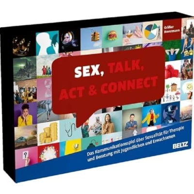 Abbildung von Sex, Talk, Act &amp; Connect: das Kommunikationsspiel rund um Thema Sexualität. Für Therapie und Beratung mit Jugendlichen Erwachsenen. 160 Karten ... Box 24,1 x 15,2 3cm (Beltz Therapiespiele)