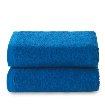 Abbildung von Top Towel Plus große Badetücher 2 Gesichts oder Bidettücher 30 x 50 cm 100% Baumwolle Blau