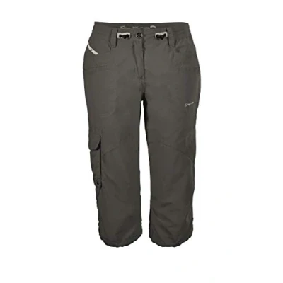 Abbildung von G.I.G.A. DX Damen Caprihose Fenia, 3/4 Cargo Hose für den Sommer, Taillenweite verstellbar, schlamm, 40