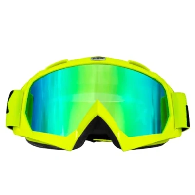 Abbildung von KINGBIKE Motocross Brille,Mtb Brille Dirt Bike ATV Crossbrille goggle,Sicherheit Tactical Riding Motorradbrillen für MäNner Frauen Jugend Fit ÜBer UV400 (A grün revo)