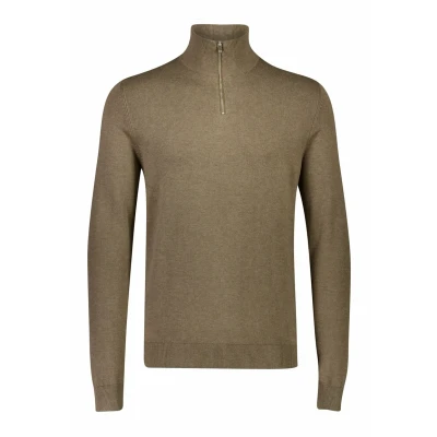 Abbildung von Lindbergh HALF Melange Strickpullover, Herren, Größe: 3XL, Dk sand mel