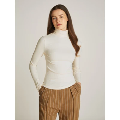 Abbildung von Tommy Hilfiger SLIM Strickpullover, Damen, Größe: XS, Calico