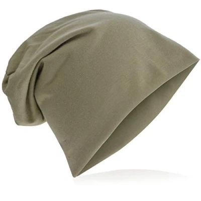 Abbildung von Jersey Slouch Beanie Long Mütze Unisex Unifarbe Herren Damen Trend Sand