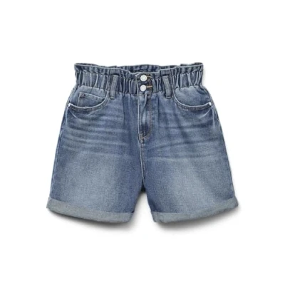 Abbildung von Vero Moda Vmlyra Paperbag Jeans Shorts, Damen, Größe: Medium, Medium blue denim