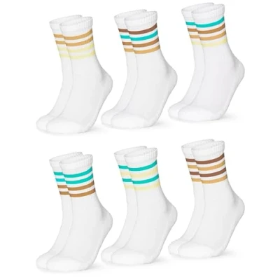 Abbildung von Occulto Herren Retro Tennissocken 6er Pack (Modell: Roger) 70s 39 42