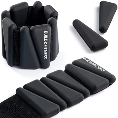 Abbildung von Handgelenk &amp; Knöchel Gewichte Verstellbare Bänder für Frauen und Männer Workouts 2er Set je 0,5kg Perfekt Laufen, Joggen, Walking, Yoga, Tanz, Pilates, Cardio, Aerobic, Krafttraining