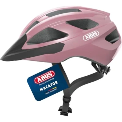Abbildung von ABUS Rennradhelm Macator sportiver Fahrradhelm für Einsteiger auch Zopfträger/ innen Damen und Herren Rosa Glänzend, Größe L